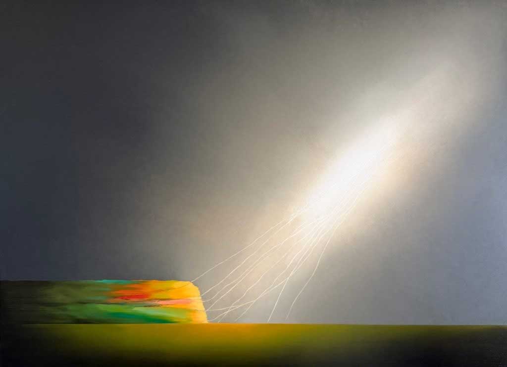 Dancing Light Manapouri, Oil on Board 900x600