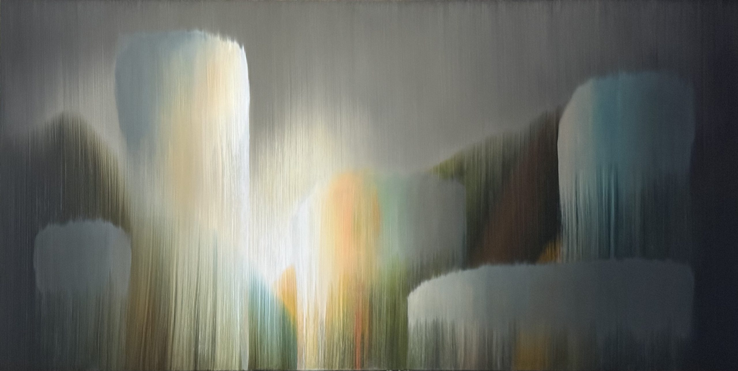 Spirits of the Rain #9 Oil on Board 1200x600