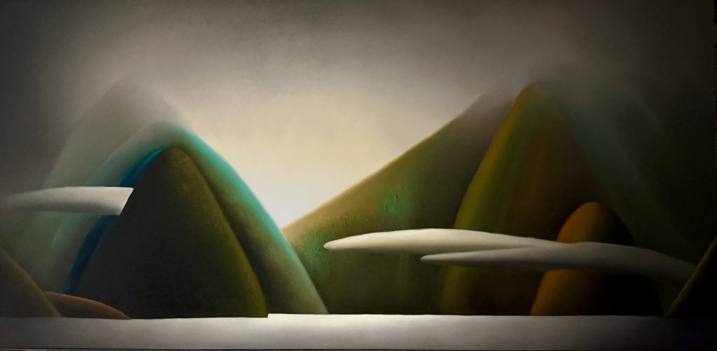 Inversion Cloud Composition #2 Oil on Board 1200x600mm